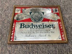 lot 24 image: Budweiser King Of Beers Mirror