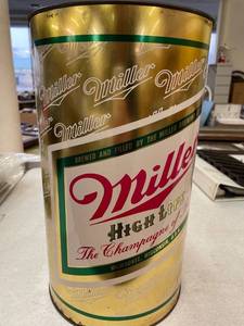 lot 29 image: Miller High Life Trash Can