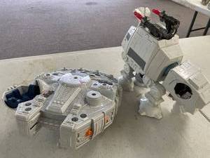 lot 70 image: Star Wars 2011 Millennium Falcon & Star Wars 2016 AT-AT Walker