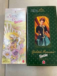 lot 113 image: Spring Blossom & Yuletide Romance Barbie