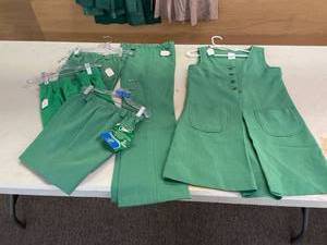 lot 144 image: Vintage Girl Scout Uniform Shorts, Pants, And Jumper 1980-85