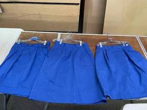 lot 149 image: Vintage Blue Girl Scout Skirts & Pair Of Shorts