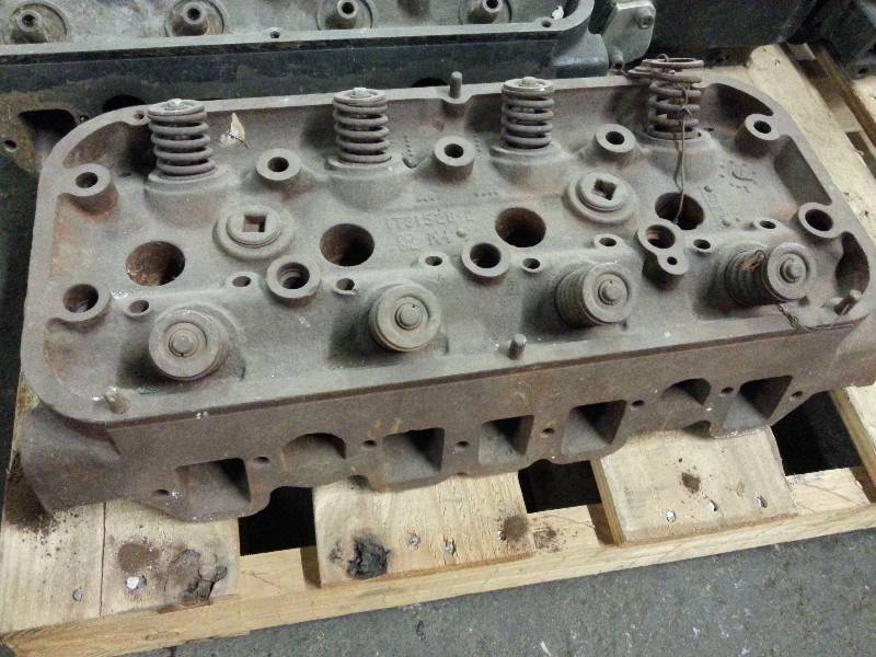 lot 1446 image: This early single 392 Chrysler Hemi V8 cast iron cylinder head is 1 of 5 auction lots of the Hemi heads I have listed this week.