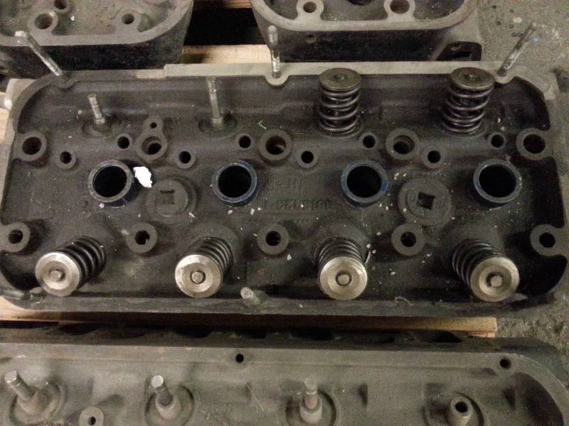 lot 1449 image: This early single 354 Chrysler Hemi V8 cast iron cylinder head is 1 of 5 auction lots of the Hemi heads I have listed this week.