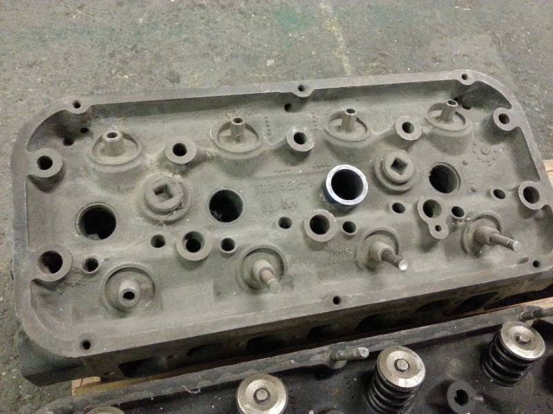 lot 1450 image: This early single 392 Chrysler Hemi V8 cast iron cylinder head is 1 of 5 auction lots of the Hemi heads I have listed this week.