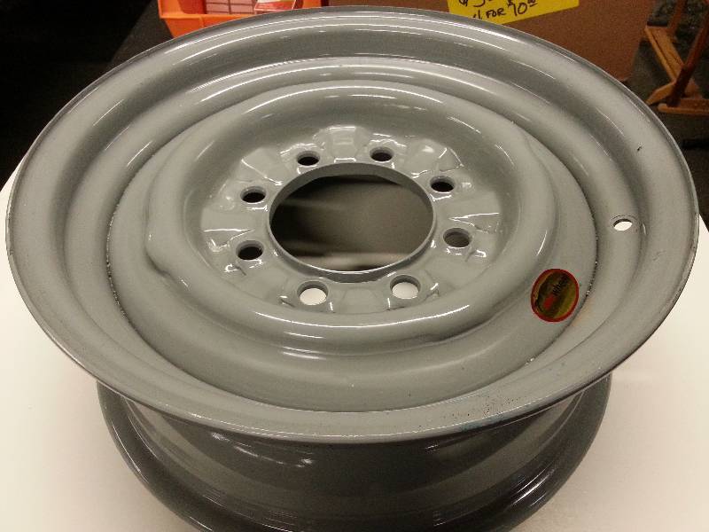 lot 1452-2 image: New single 16 8-lug heavy duty trailer wheel manufactured by ARCWheels.