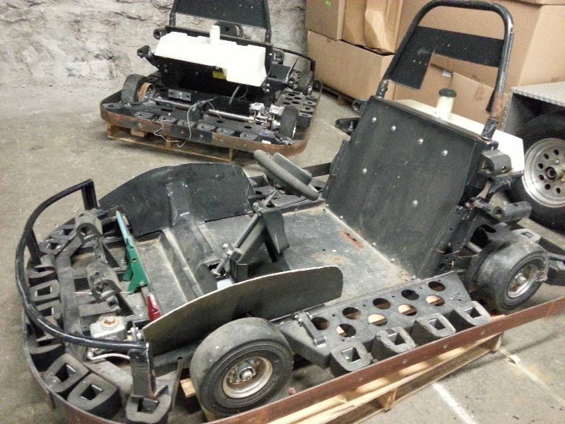 lot 1460 image: Double seater Go Cart ready for your engine and a few other components