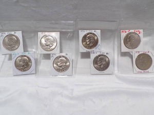 lot 3930 image: Eisenhower Coins (8 ea)
