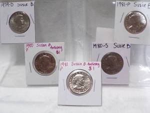 lot 3931 image: Anthony Coins (5 ea)