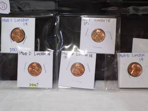 lot 3940 image: Lincoln Coins (5 ea)