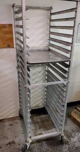 lot 1200 image: NSF Cooking Sheet Rack Cart