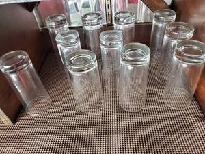 lot 3029 image: Lot of 11 Skinny Liqour Bar Glasses. 3 Sizes