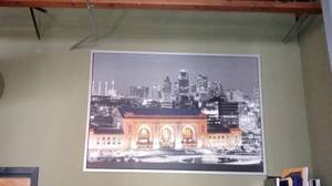 lot 126 image: Beautiful Picture In Frame Of Union Station An KC City Scape