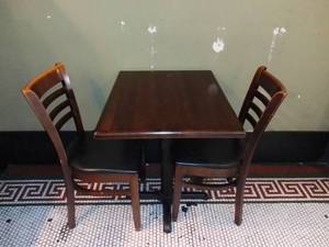 lot 1001 image: Small Pub Table With 2 Chairs
