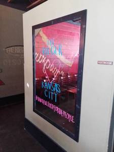 lot 1039 image: 45 x 63 Inch Mirror With Black Frame