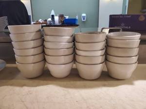 lot 2535 image: 22 Ceramic Soup Cups&nbsp