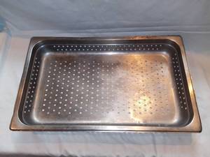 lot 2672 image: Stainless Steel 21 Inch SteamDrain Drop Pan
