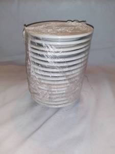 lot 2679 image: Lot of 17 Buffalo Bright White 5.5 Inch Glass Plates