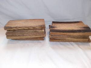 lot 2694 image: Lot of 9 Small Wooden Rustic Cutting Boards