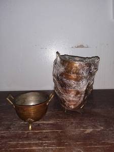 lot 2848 image: Lot of 5 Miniature Copper Strainers