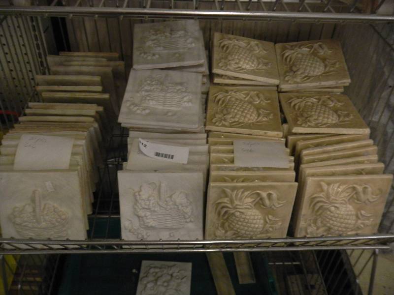 6x6 White & Brown Decorative Tile SALE 4 (formerly