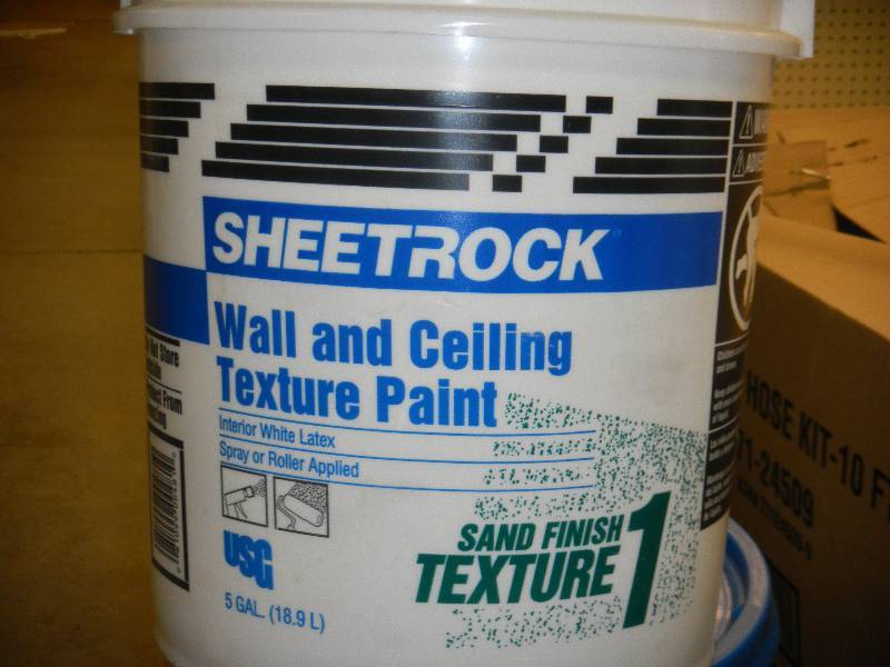 5 Gallon Sheetrock Wall Ceiling Texture Paint Sale 4