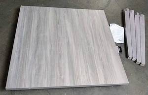 lot 3217 image: Signature Design by Ashley (D291-13) Square - Counter Height Parellen Dining Table with Tapered Legs & Gray Finish