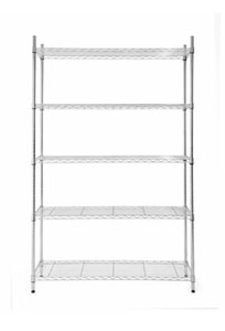 lot 3317 image: Style Selections 18-in D x 47.7-in W x 72-in H - 5-Tier Steel Utility Shelving Unit