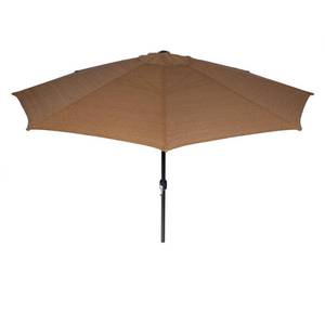 lot 3320 image: Coolaroo Market Umbrella, Patio Shade Umbrella, 90% UV Block, Round 11 with Adjustable Tilt, Mocha