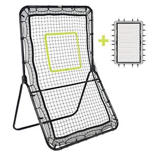 lot 3330 image: Victorem Lacrosse Rebounder - 6x3.5 Ft. Bounce Back, Pitch Back Rebounder for Lacrosse, Baseball and Softball Training with Extra Net and Additional Straps