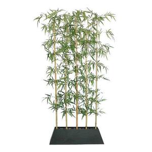 lot 3430 image: Vintage Home Silk Bamboo Tree Screen  8-Feet