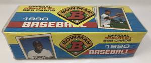 lot 1103 image: Complete Factory Sealed 1990 Bowman Set - 528 Baseball Cards - With Mint Frank Thomas Rookie Card