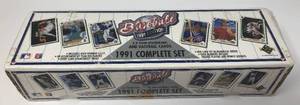 lot 1119 image: Complete Factory Sealed 1991 Upper Deck Set - 800 Baseball Cards - With Chipper Jones Rookie Card
