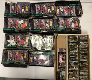 lot 1196 image: Huge Lot of Thousands of 1993 Four Sport Trading Cards - Packs have been opened