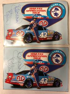 lot 1180 image: Two Richard Petty 1992 Fan Appreciation Pictures - No Certificates