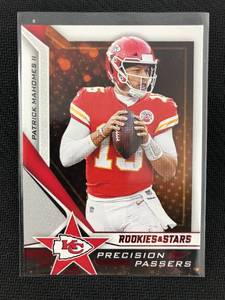 lot 1056 image: 2019 Panini Rookies & Stars Patrick Mahomes Precision Passers Kansas City Chiefs Football Card