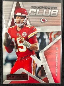 lot 1057 image: 2019 Panini Rookies & Stars Patrick Mahomes Touchdown Club Kansas City Chiefs Football Card