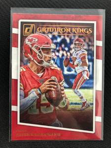 lot 1059 image: 2020 Donruss Patrick Mahomes Gridiron Kings Kansas City Chiefs Football Card