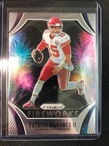lot 1035 image: 2019 Panini Prizm Patrick Mahomes Fireworks Insert Kansas City Chiefs Football Card