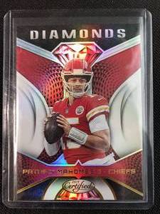 lot 1041 image: 2019 Panini Certified Patrick Mahomes Diamonds Insert Kansas City Chiefs Football Card