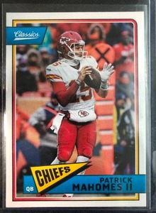 lot 1047 image: Two 201& 2019  Patrick Mahomes Football Cards - Donruss Classics & Legacy