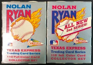 lot 1205 image: Pacific Nolan Ryan Series 1 and 2 Complete 220 Card Sets