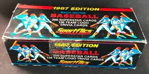 lot 1204 image: 1987 Sportflics 200 Card  Set In Original Box