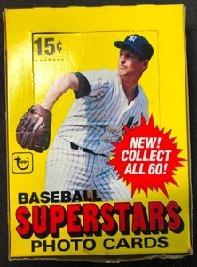 lot 1201 image: Box of Baseball Superstars Baseball Cards