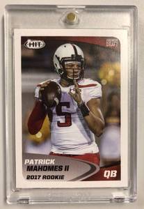 lot 1014 image: 2017 Sage Premier Draft Patrick Mahomes Rookie in Magnetic Holder