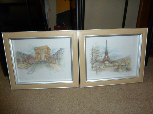 lot 368 image: PAIR OF FRAMED PARIS ART