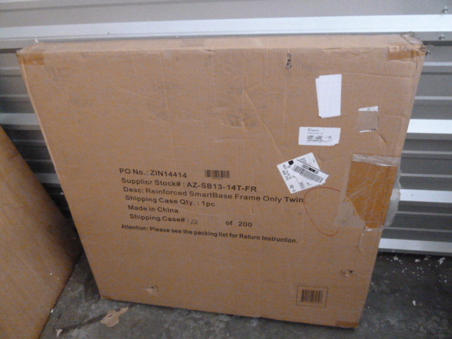 lot 438 image: TWIN SIZE - REINFORCED SMARTBASE FRAME ONLY