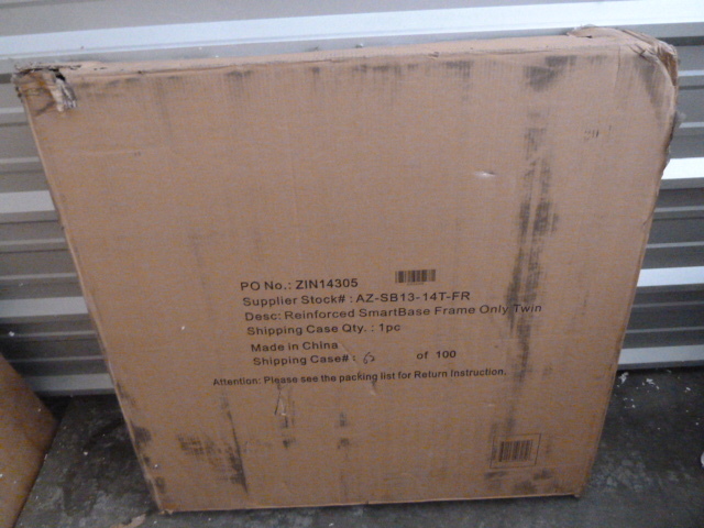 lot 437 image: TWIN SIZE - REINFORCED SMARTBASE FRAME ONLY