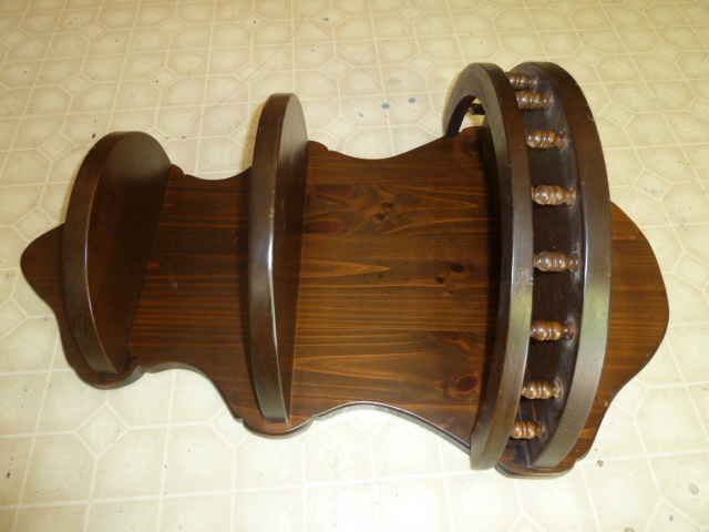 lot 485 image: ETHAN ALLEN OLD TAVERN WALL SHELF...approximately 3ft X 18inches