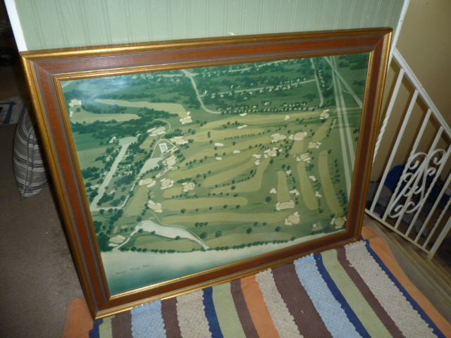 lot 506 image: 42 X 36 FRAMED KANKAKEE COUNTRY CLUB PICTURE